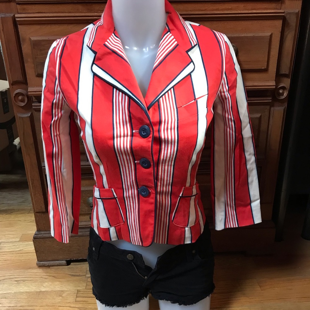 Luella for Target Striped Blazer.  Small.